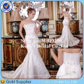 Princess Style Ivory Mermaid Wedding Dress Strapless Appliqued Lace Beautiful Bridal Dress Do fornecedor da China